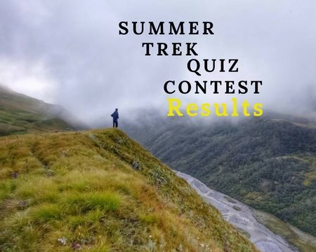 Summer Trek Quiz Contest April 2018 Results